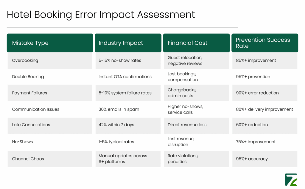 Hotel Booking Error Impact Assesment-Zeal Connect